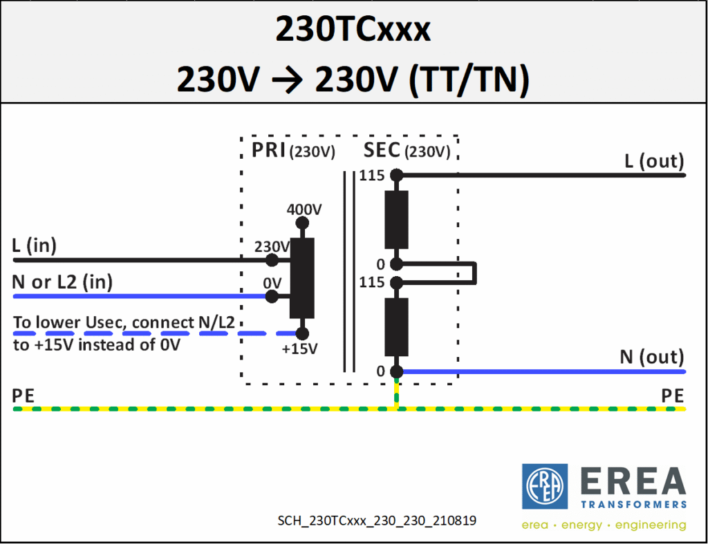 Aansluitschema 230TC1000