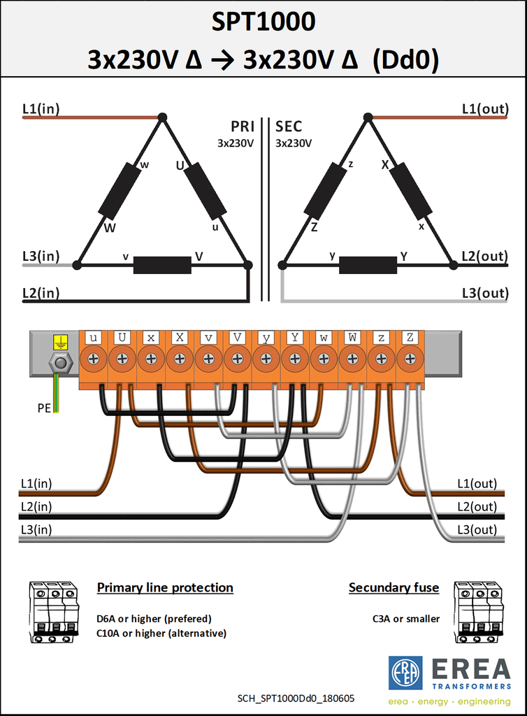 Aansluitschema SPT1000