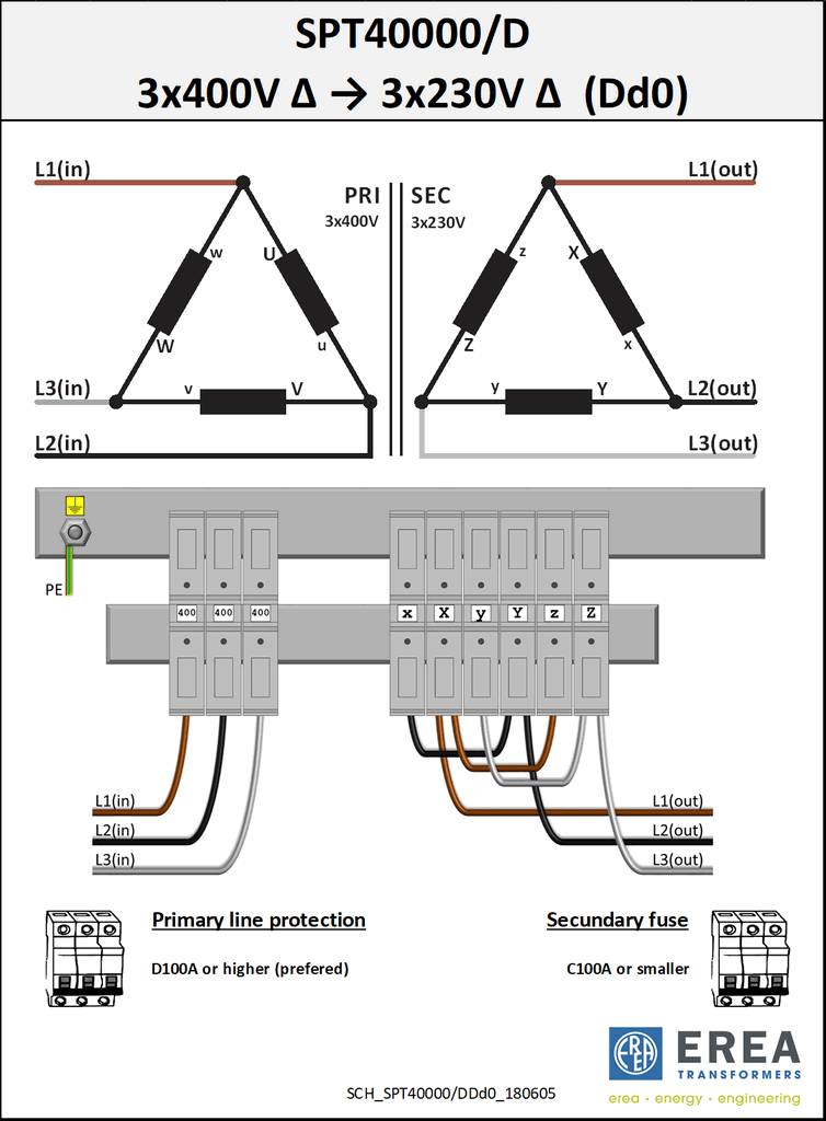 Aansluitschema SPT40000/D