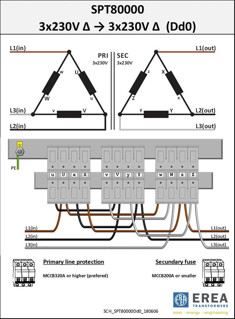 Aansluitschema SPT80000