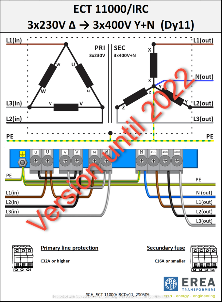 Aansluitschema ECT11000/IRC