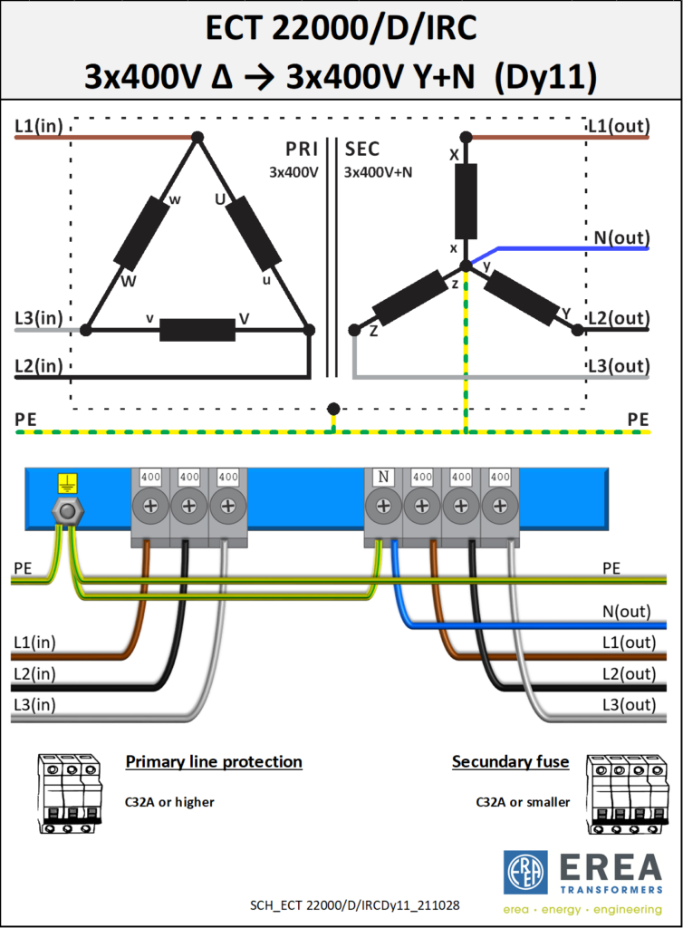 Aansluitschema ECT22000/D/IRC