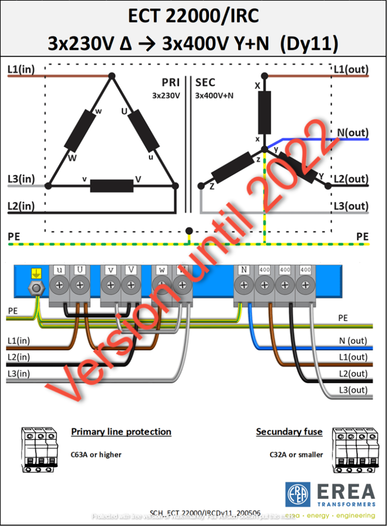 Aansluitschema ECT22000/IRC