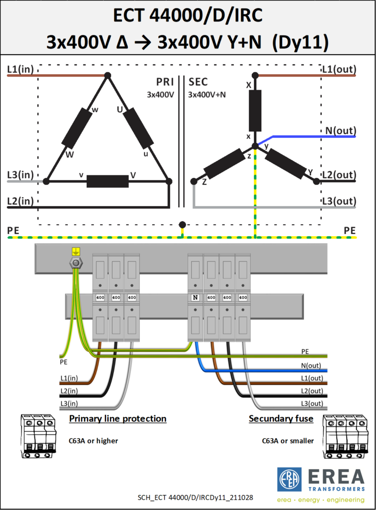 Aansluitschema ECT44000/D/IRC