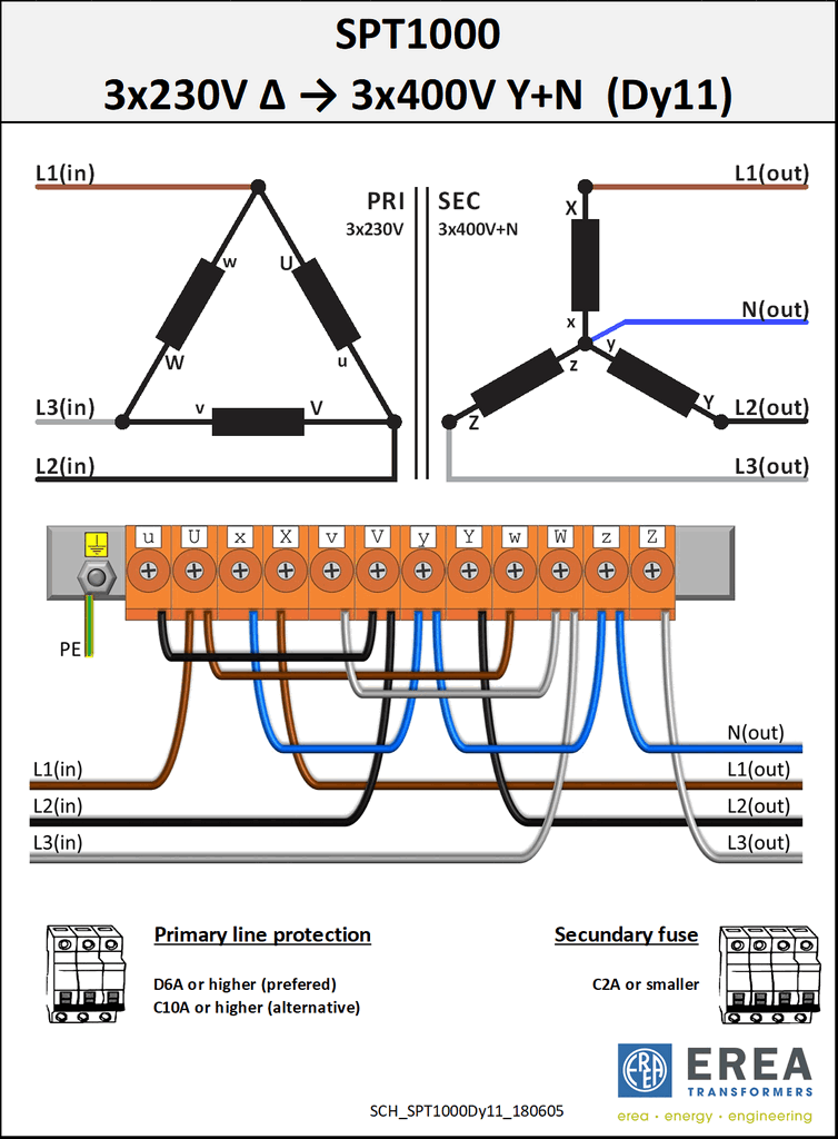 Aansluitschema SPT1000