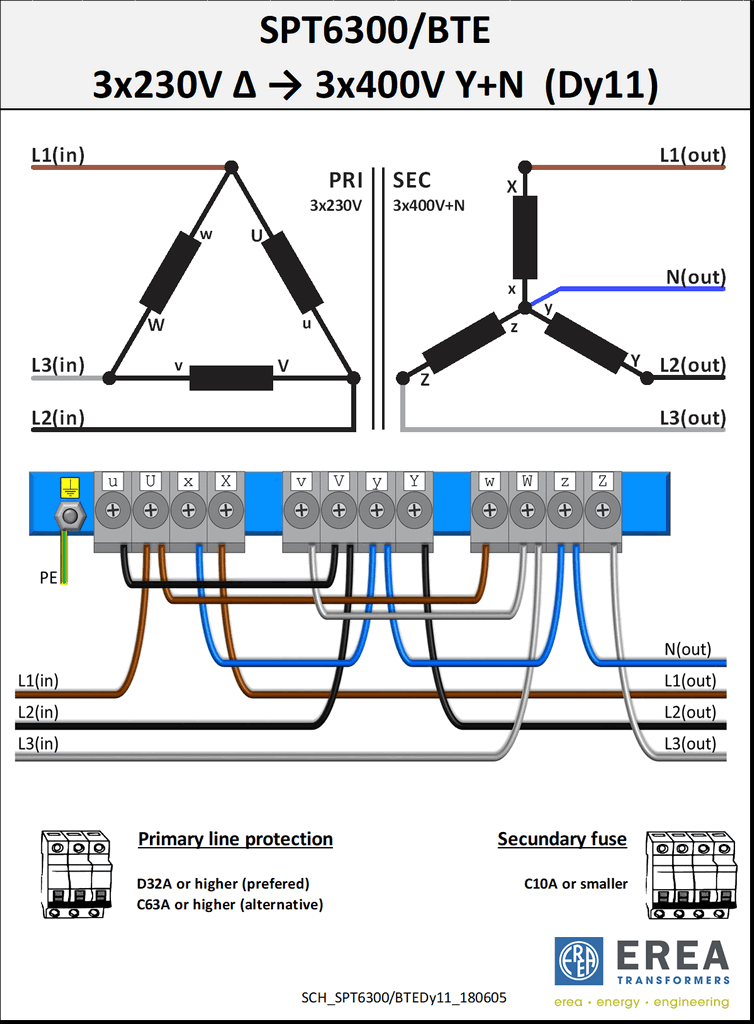 Aansluitschema SPT6300/BTE