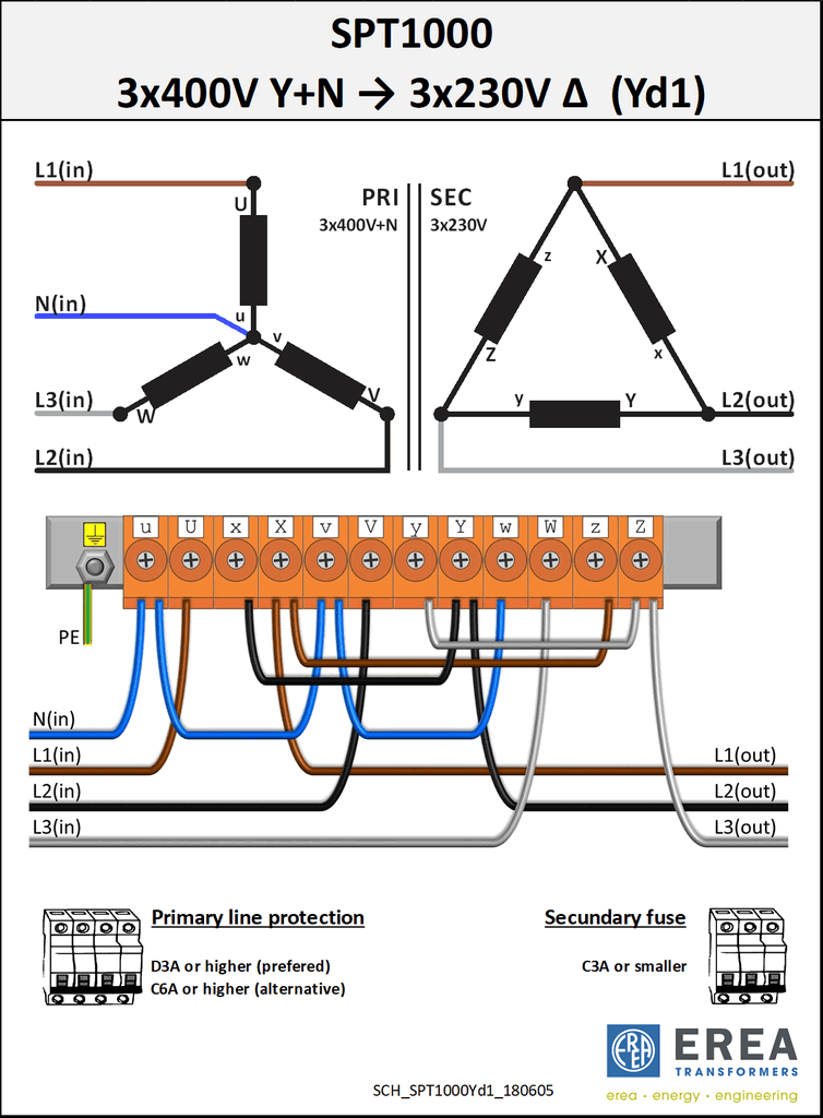 Aansluitschema SPT1000