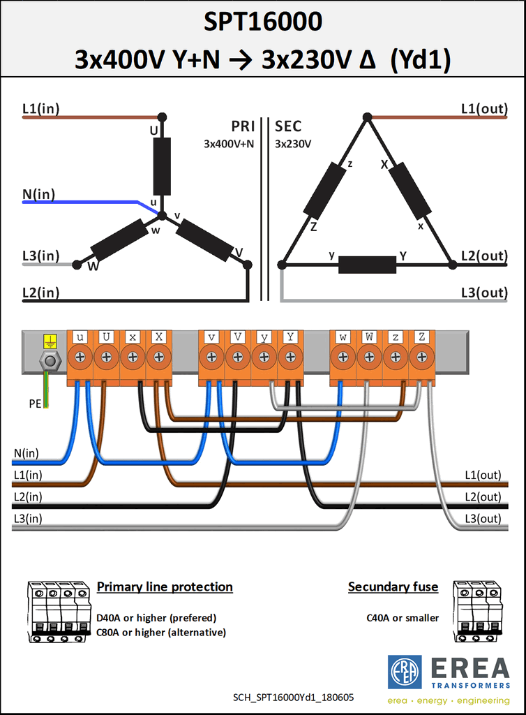 Aansluitschema SPT16000