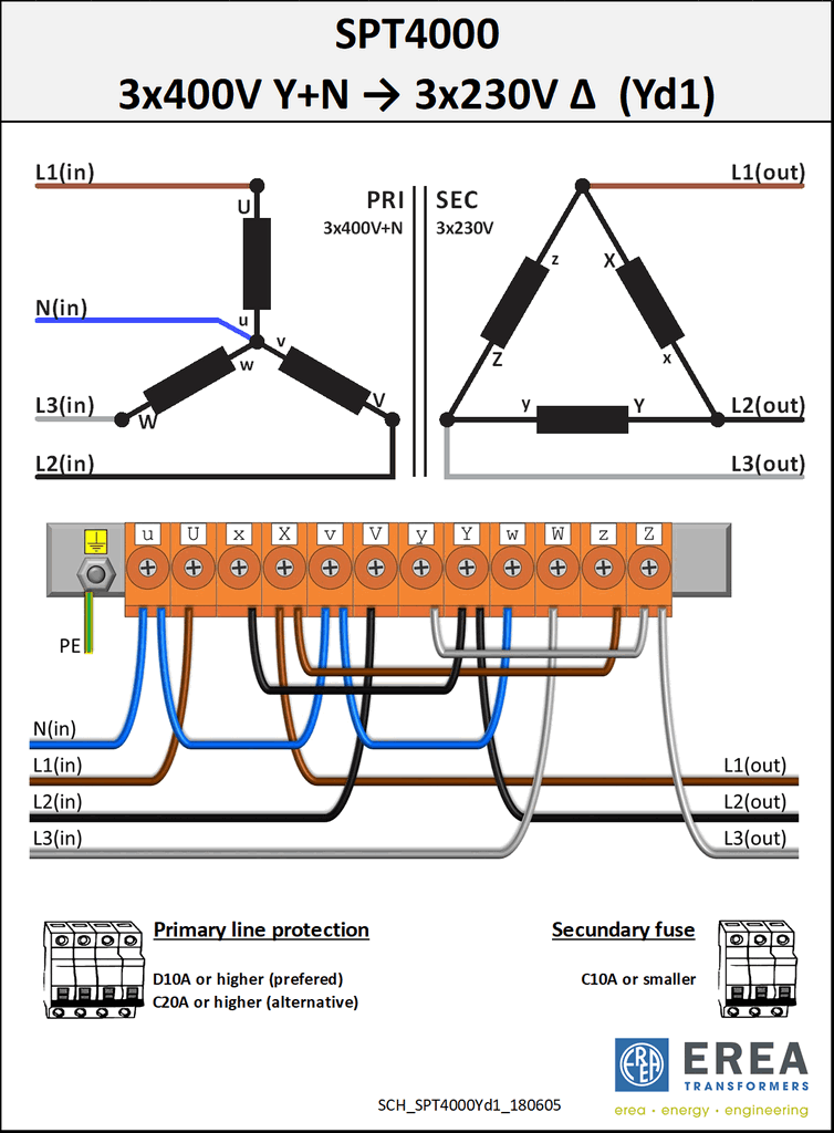 Aansluitschema SPT4000