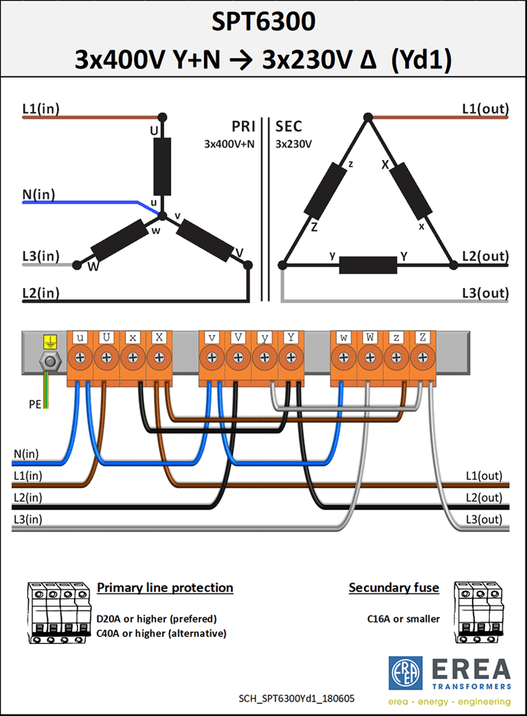 Aansluitschema SPT6300