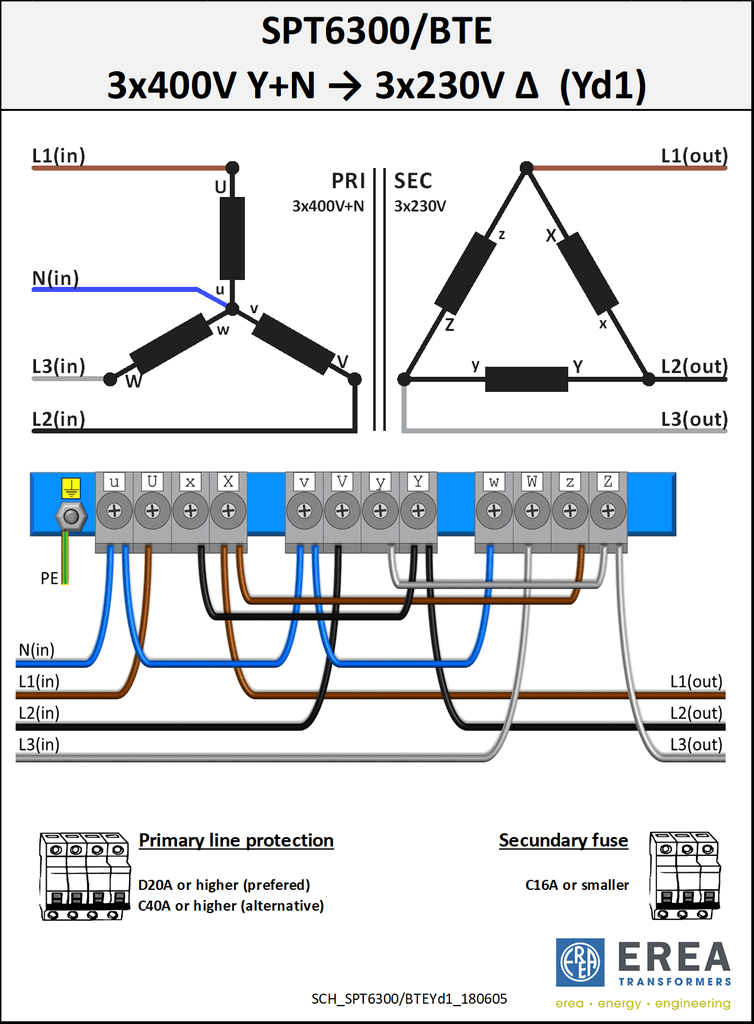 Aansluitschema SPT6300/BTE