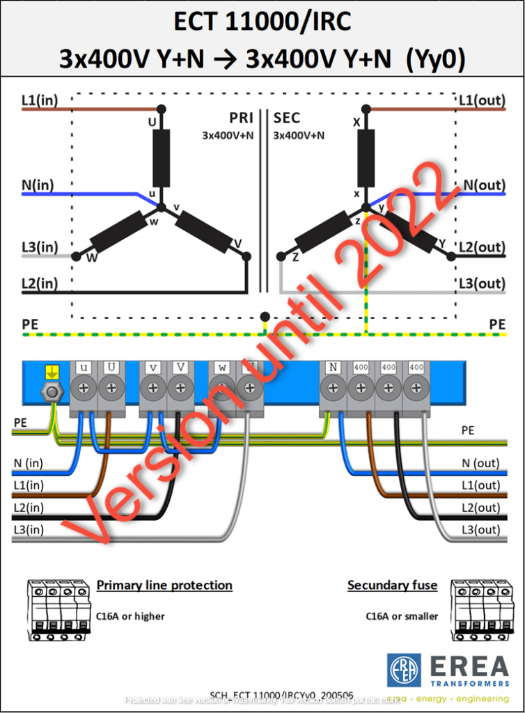 Aansluitschema ECT11000/IRC