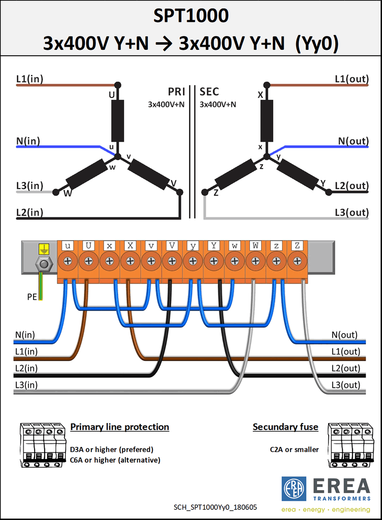 Aansluitschema SPT1000