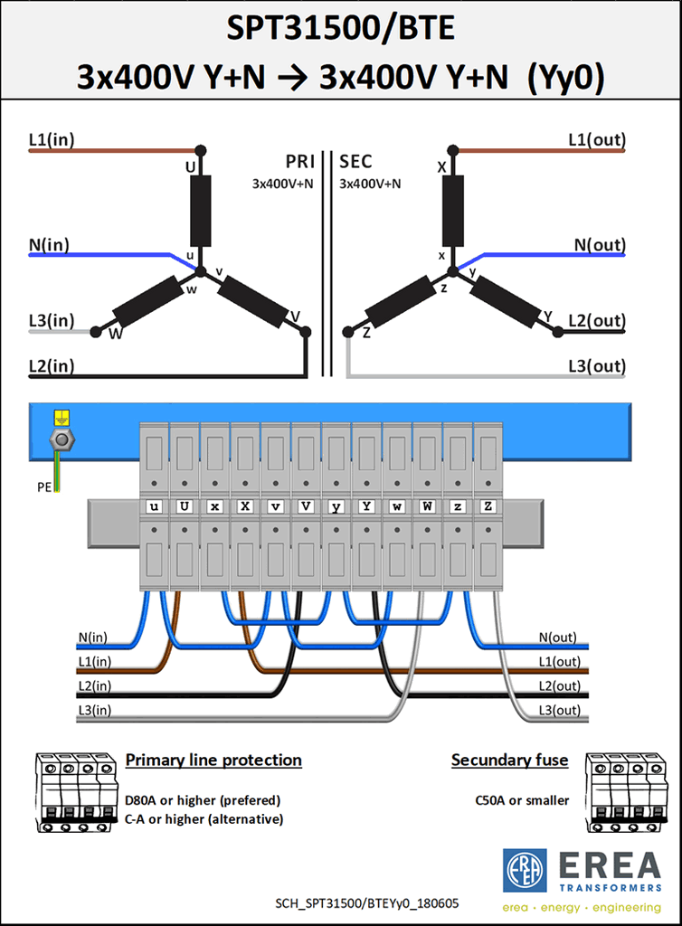 Aansluitschema SPT31500/BTE
