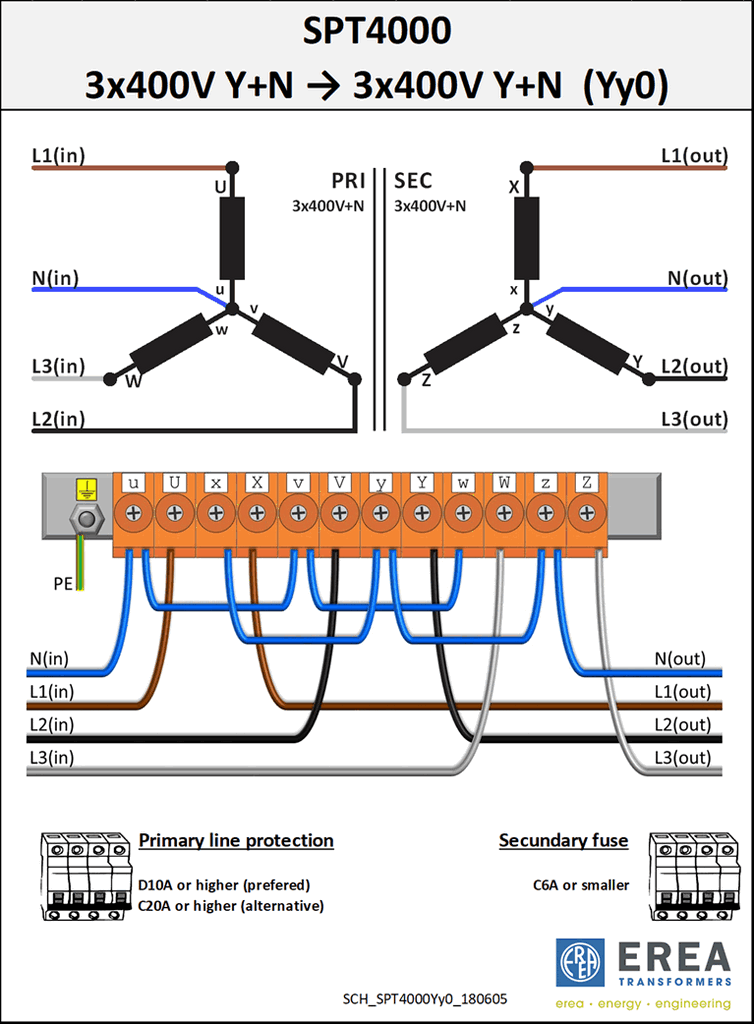 Aansluitschema SPT4000