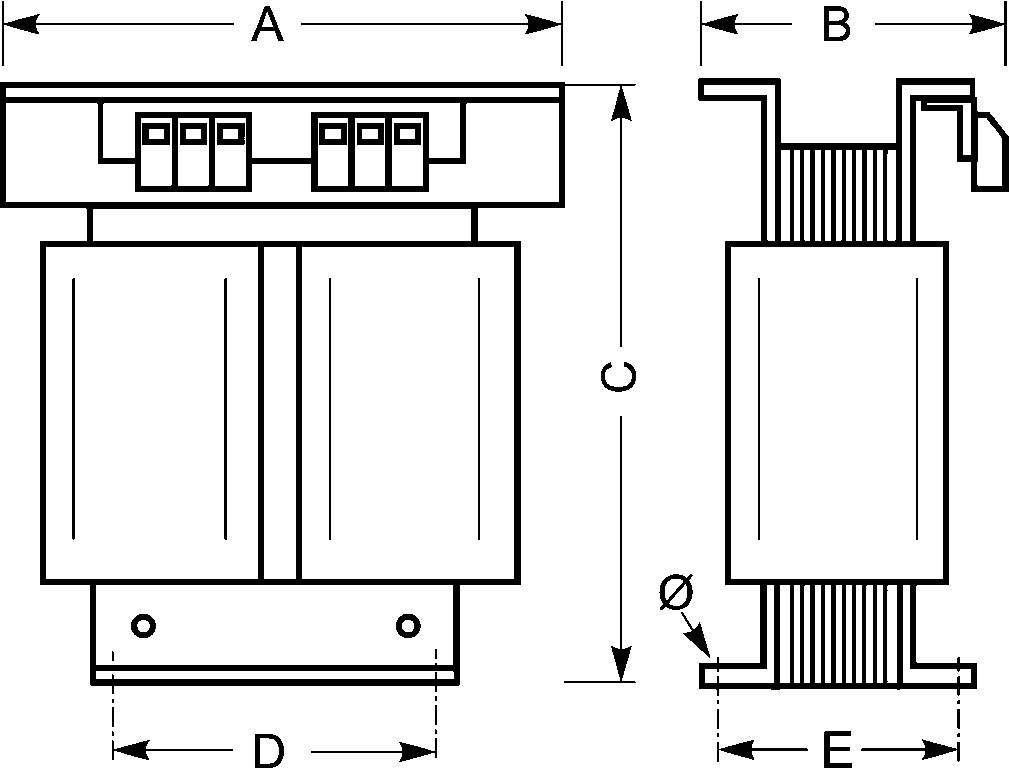 Maattekening 230EC7400/IRC
