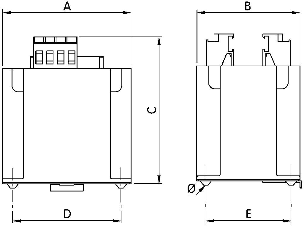 Maattekening EDR 230TC40