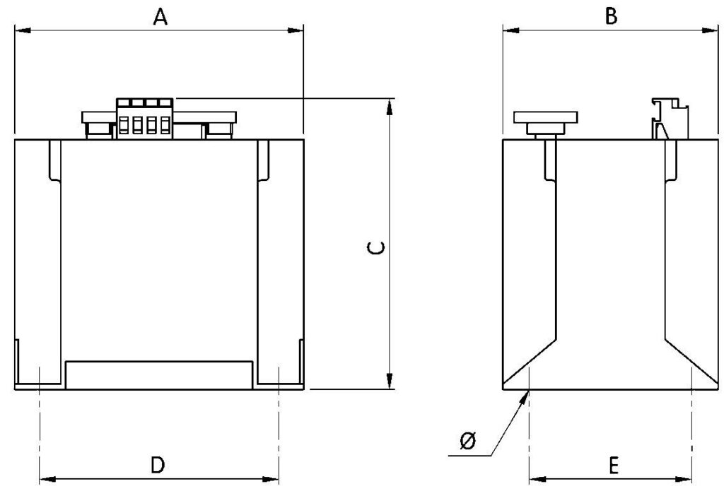Maattekening E 24TC400