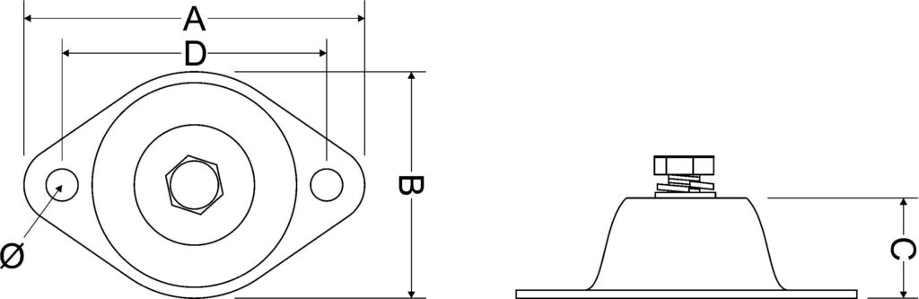 Maattekening SILENT BLOCK 20